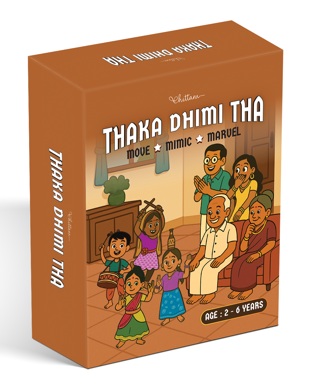 Thaka Dhimi Tha by Chittam| Indian Dance Activity Game for Toddlers | Ages 2–6