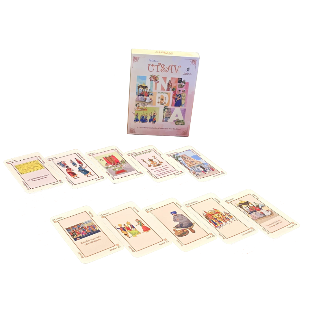 Utsav by Chittam| Indian Festivals Strategy Card Game | Ages 10+