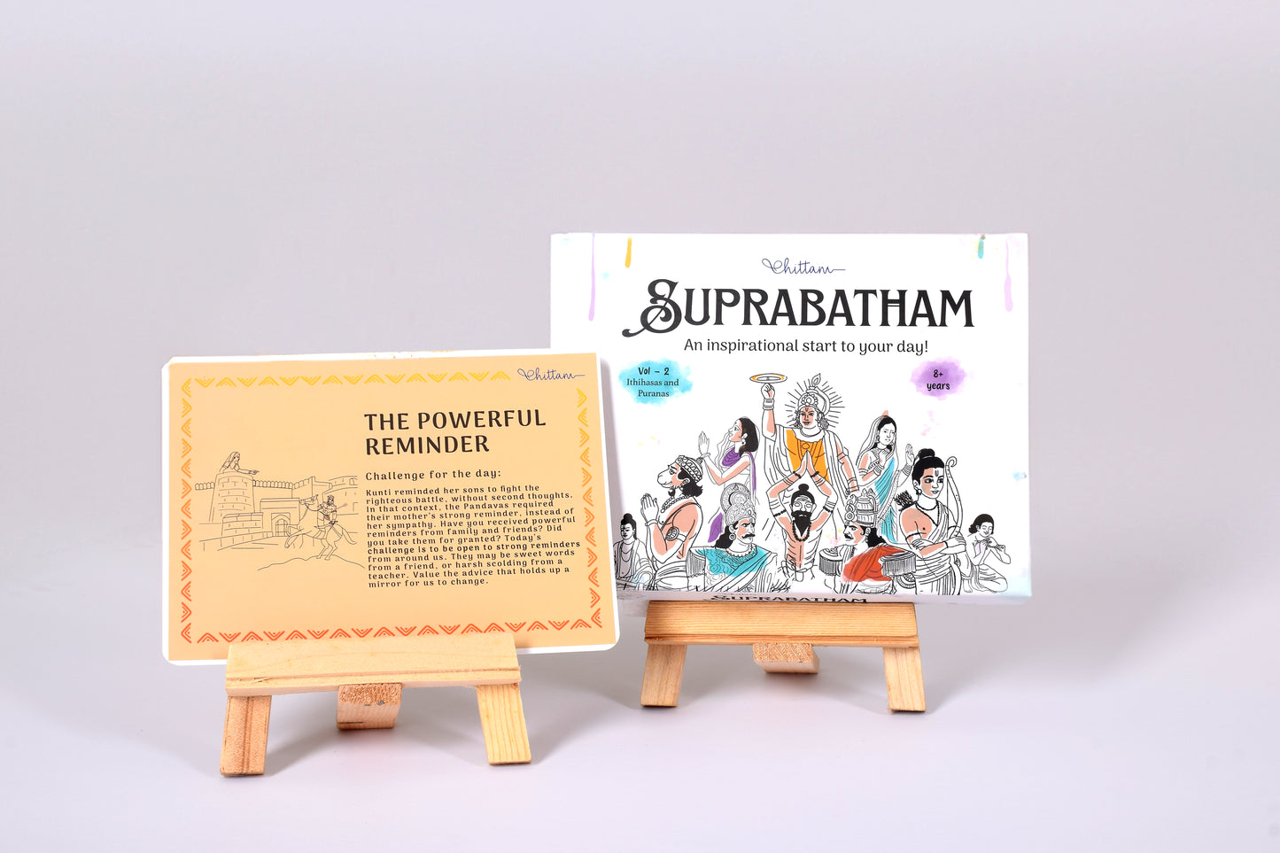 Suprabhatam Vol. 2 by Chittam| Daily Story Cards & Reflection Activities for Kids | Ages 8+