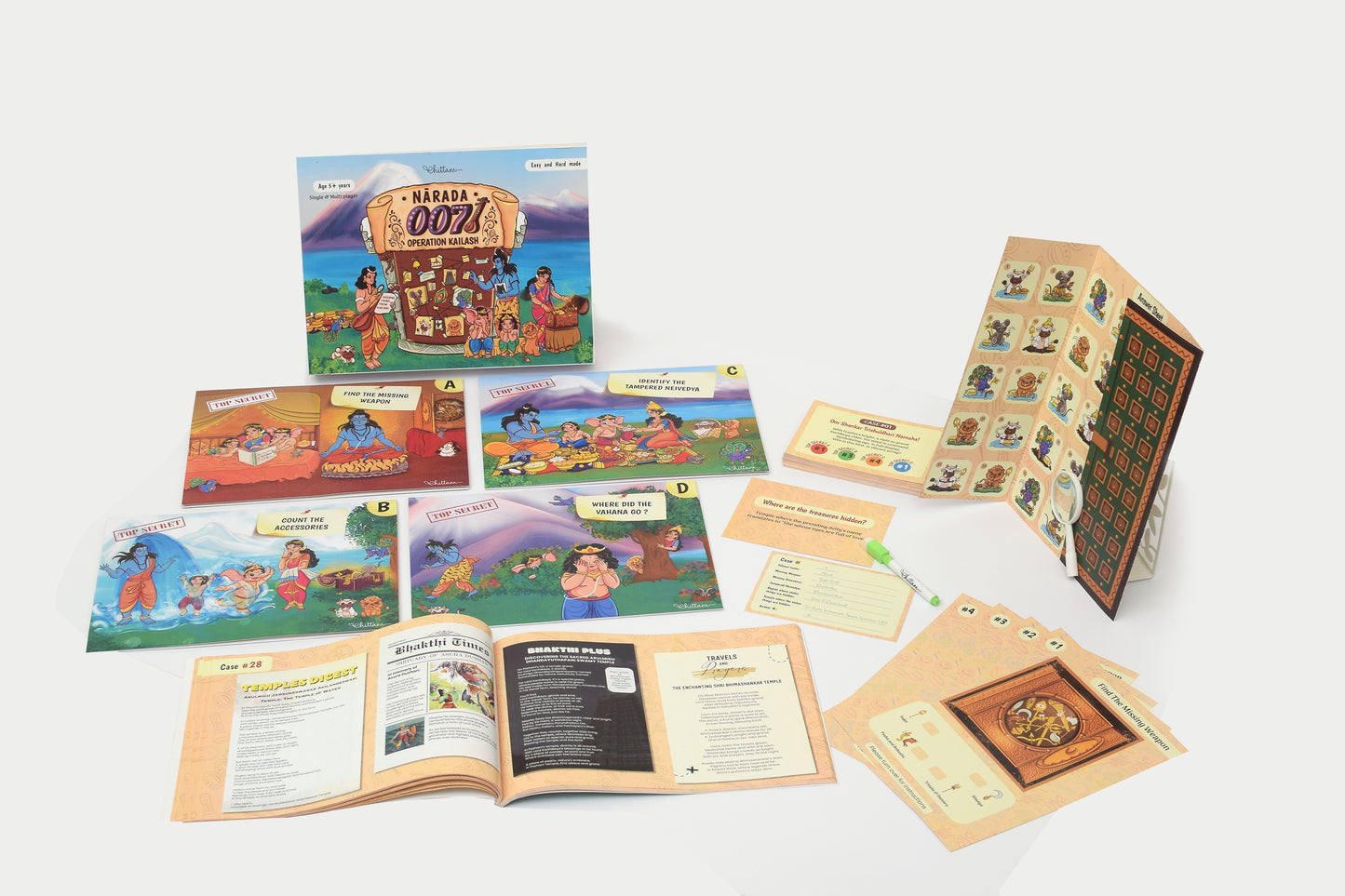 Narada 007: Operation Kailash by Chittam | Detective Board Game for Kids | Ages 7+