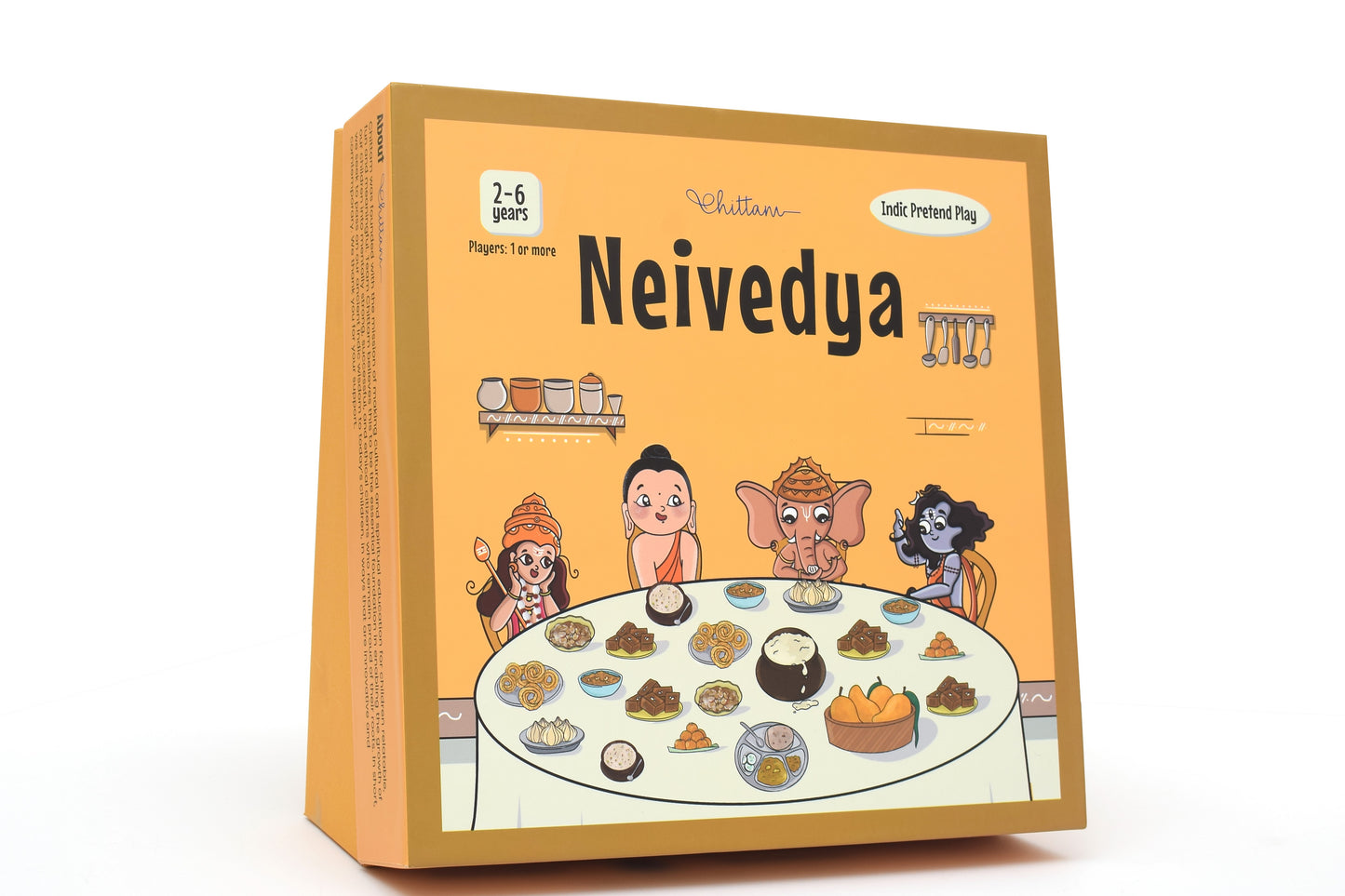 Neivedya by Chittam | Pretend Play Food Activity Kit for Kids | Ages 2–6