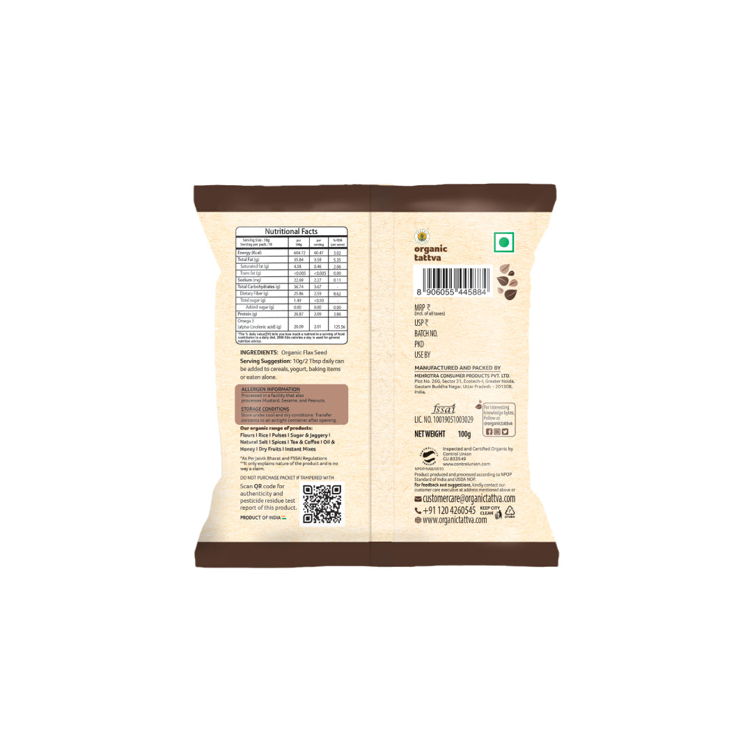 Organic Tattva Organic Flax Seeds
