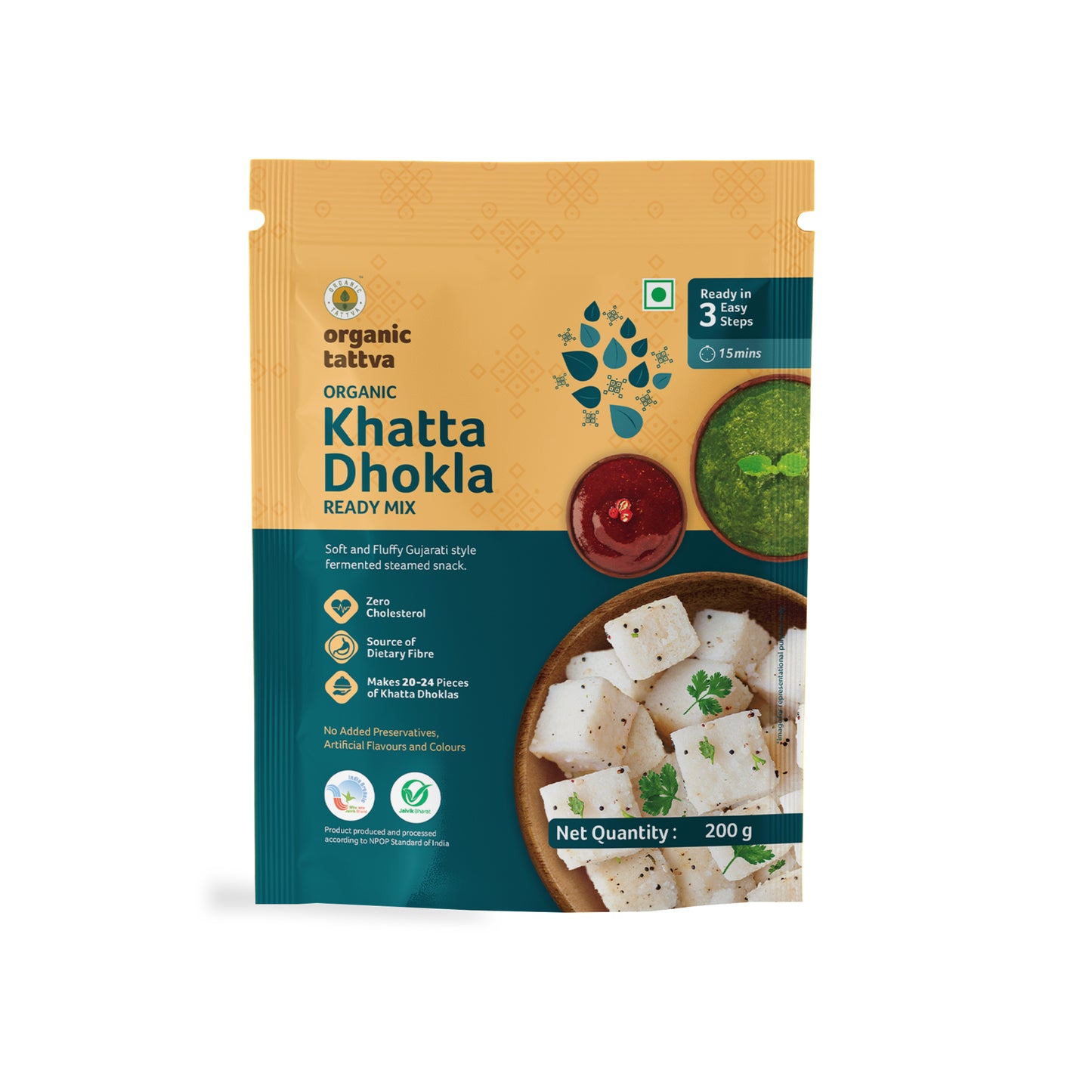 Organic Tattva  Organic Khatta Dhokla Ready Mix