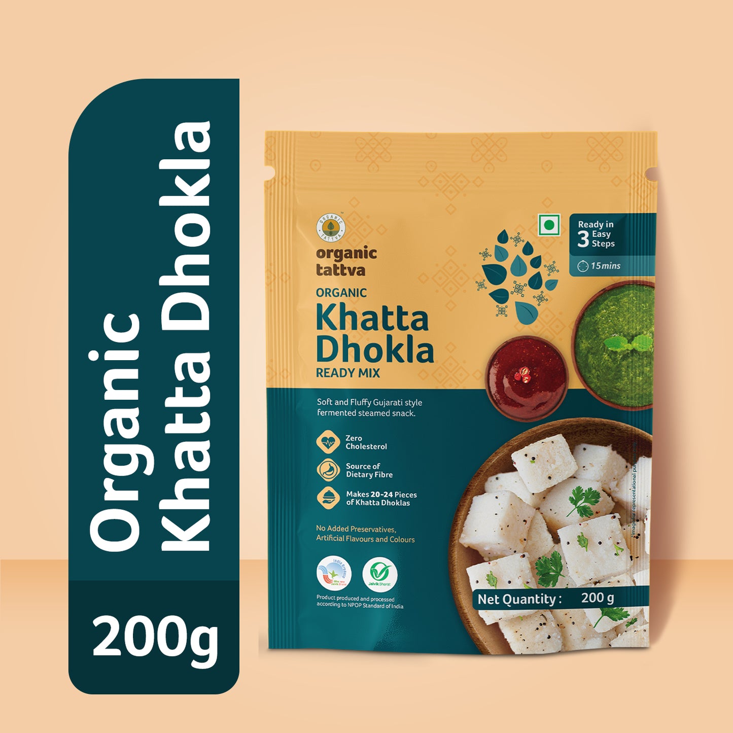 Organic Tattva  Organic Khatta Dhokla Ready Mix