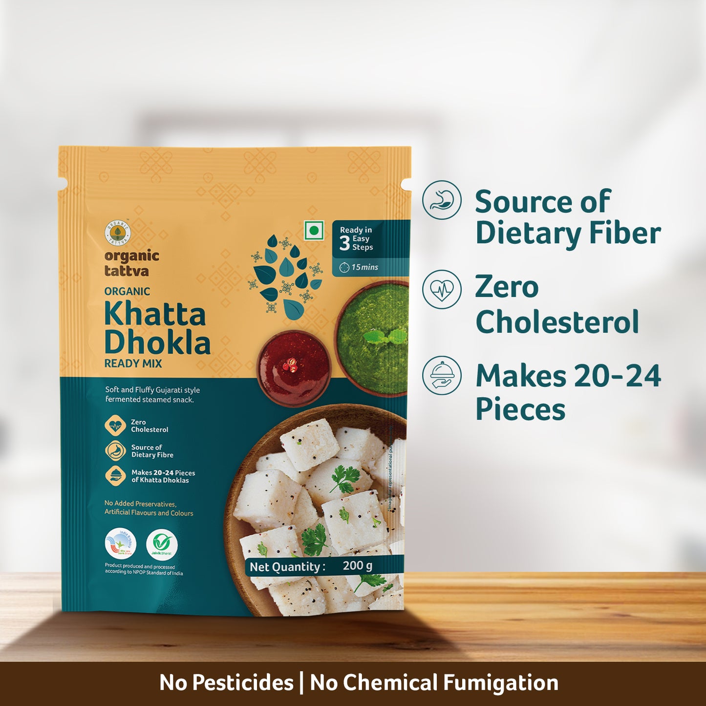 Organic Tattva  Organic Khatta Dhokla Ready Mix