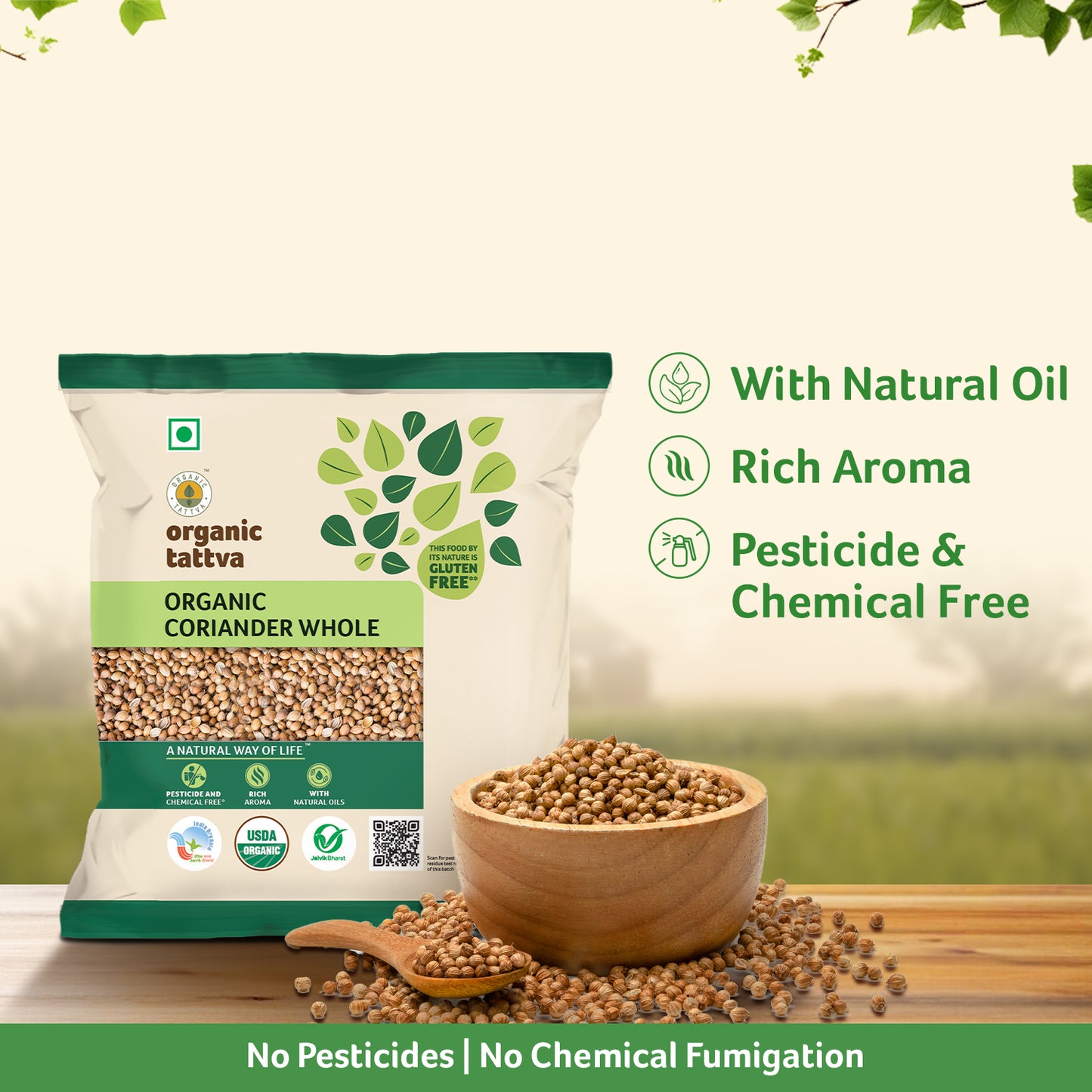 Organic Tattva Organic Coriander Whole