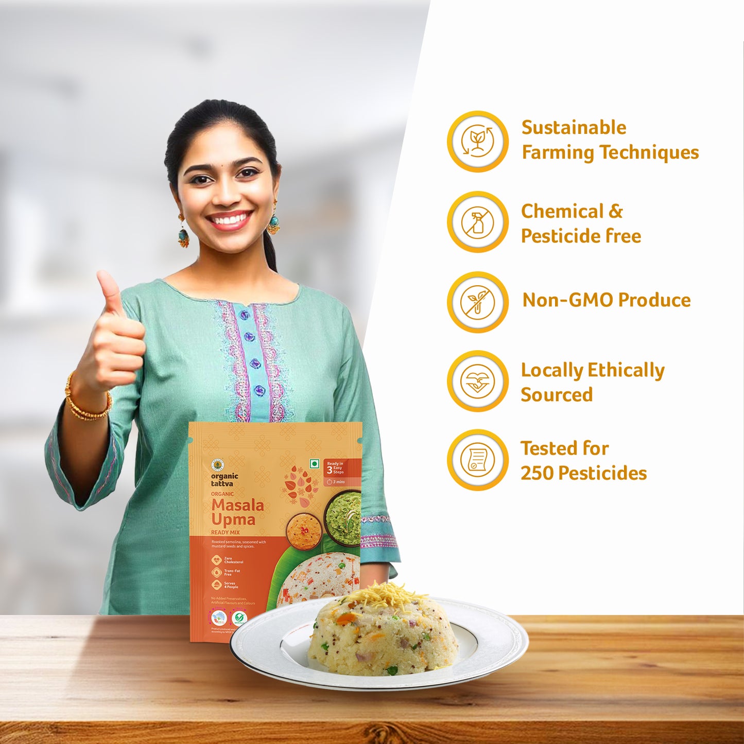 Organic Tattva Organic Masala Upma Ready Mix