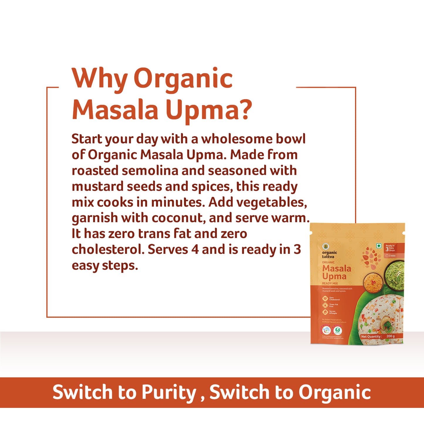 Organic Tattva Organic Masala Upma Ready Mix