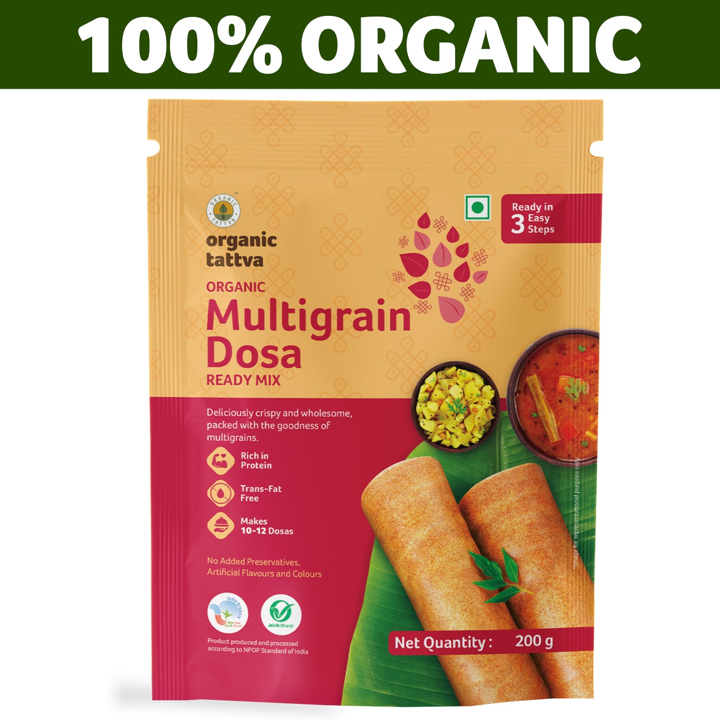 Organic Tattva Organic Multigrain Dosa Ready Mix
