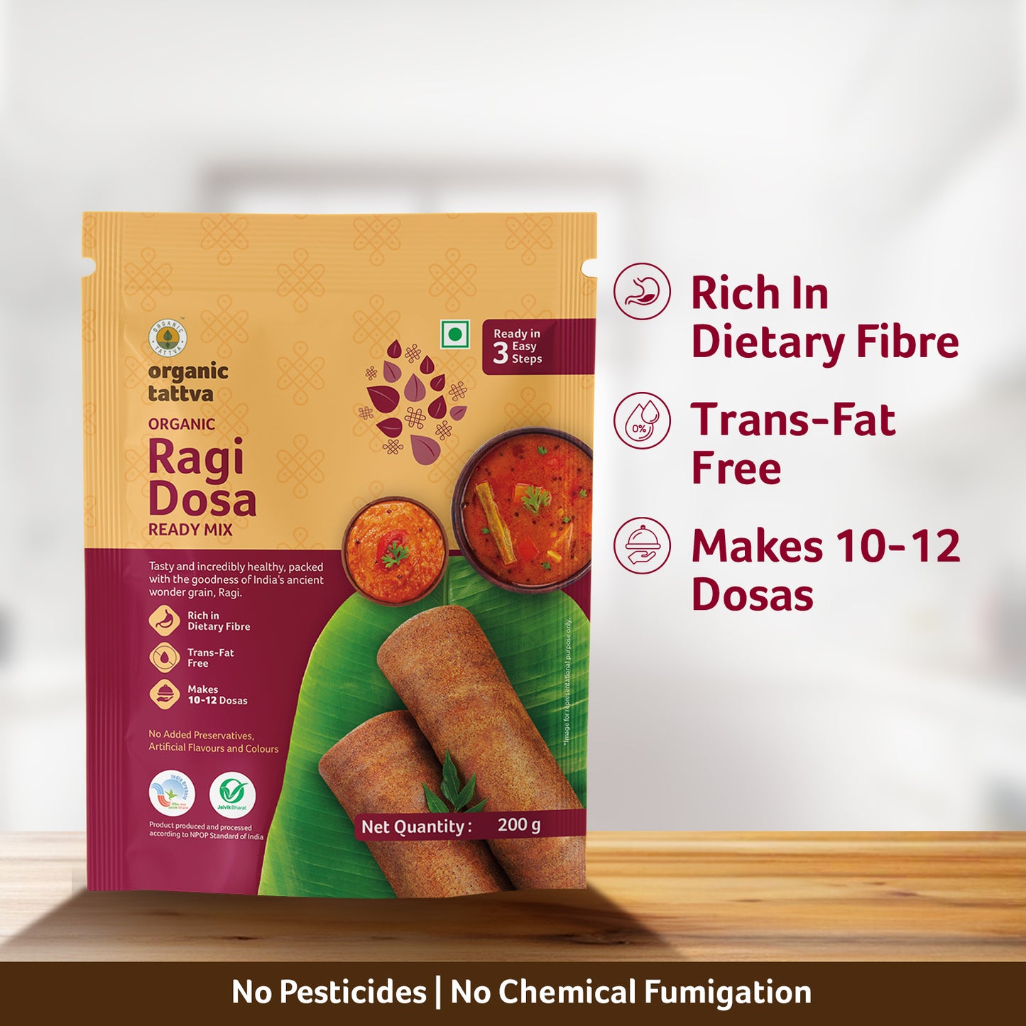 Organic Tattva Organic Ragi Dosa Ready Mix