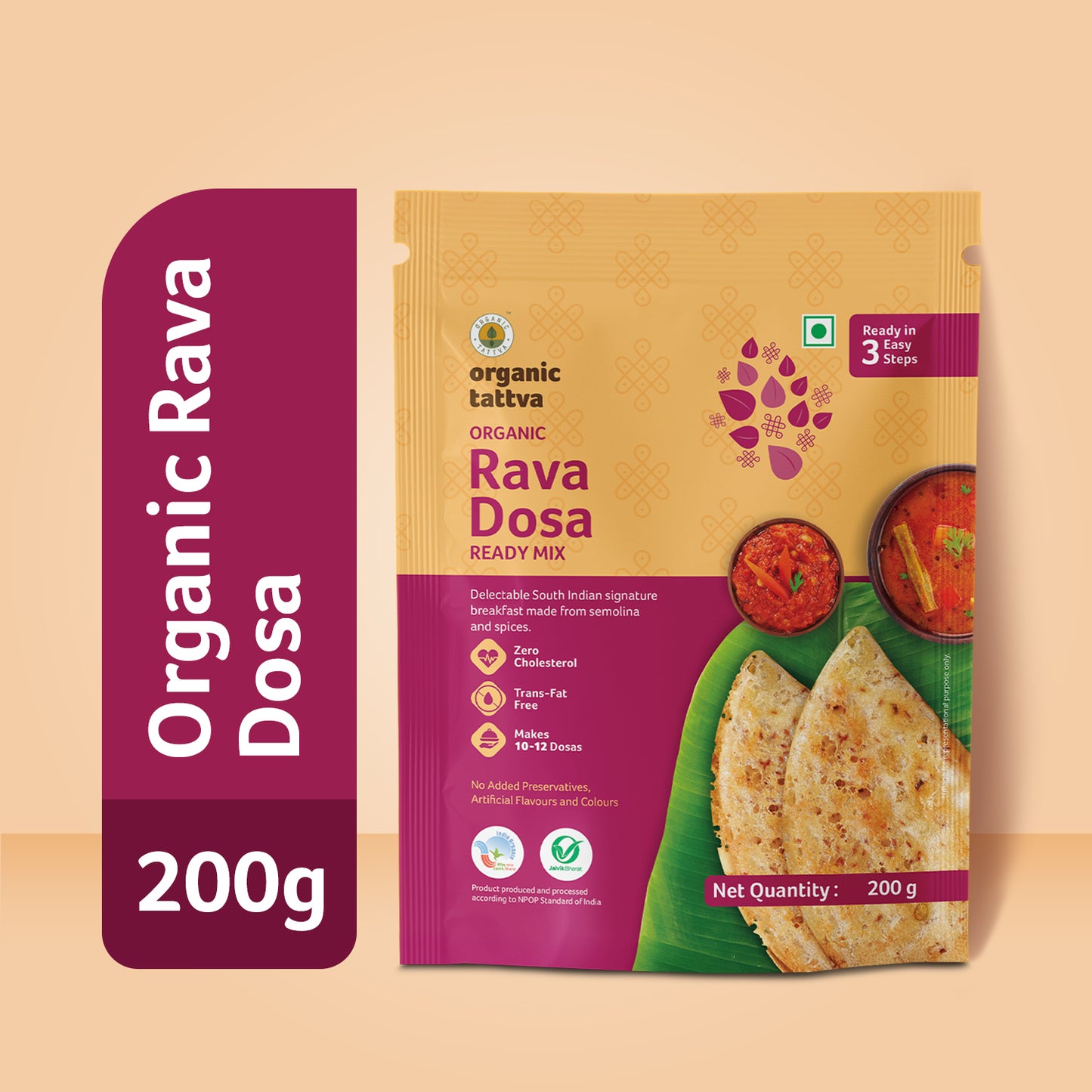 Organic Tattva Organic Rava Dosa Ready Mix