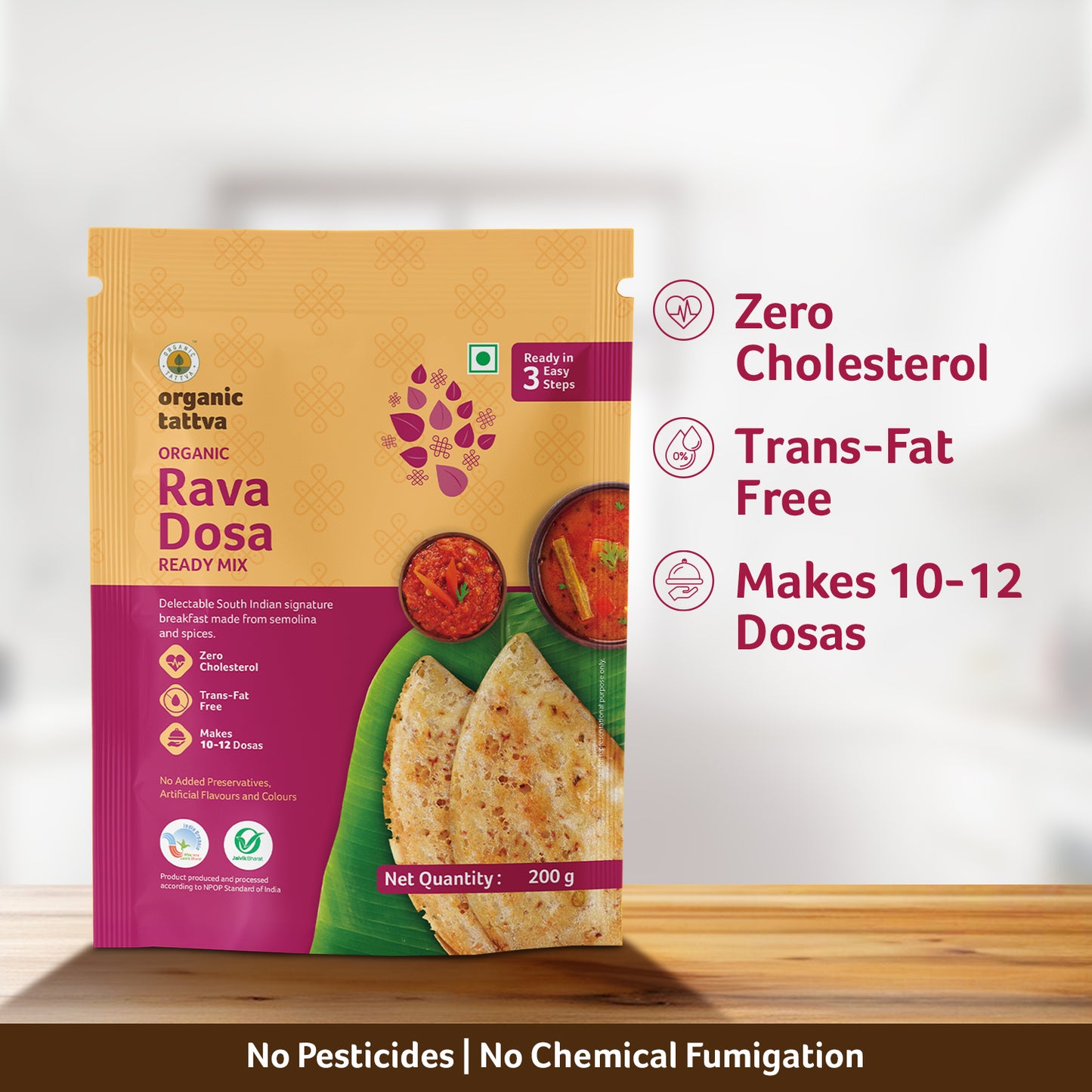 Organic Tattva Organic Rava Dosa Ready Mix