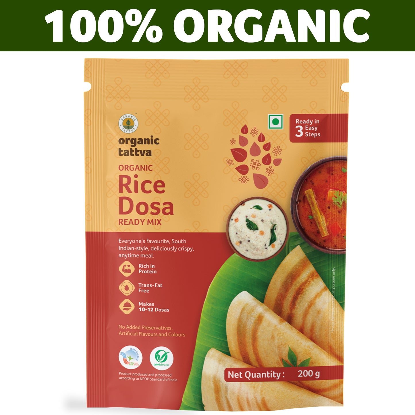 Organic Tattva Organic Rice Dosa Ready Mix