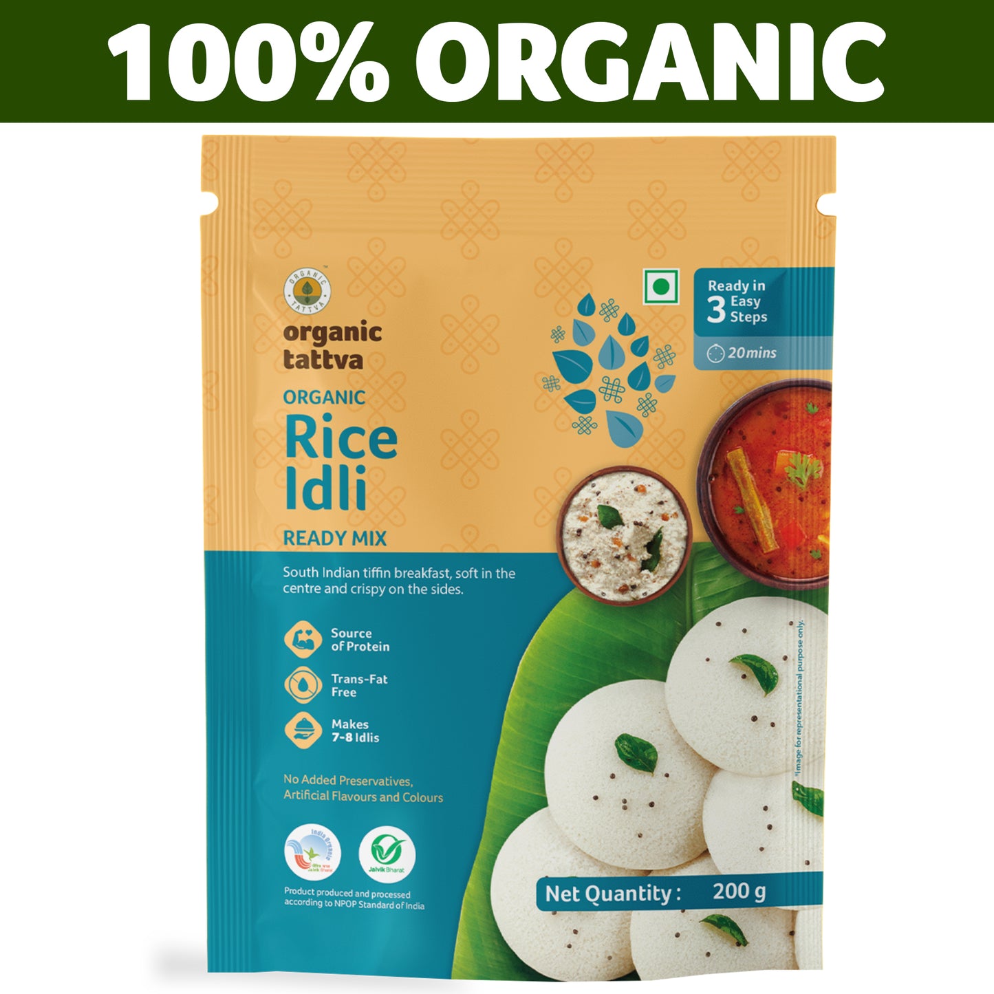 Organic Tattva Organic Rice Idli Ready Mix