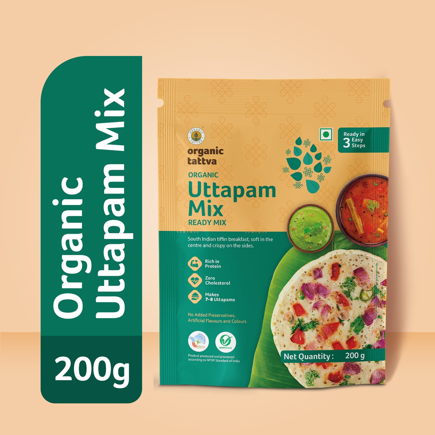 Organic Tattva Organic Uttapam Ready Mix