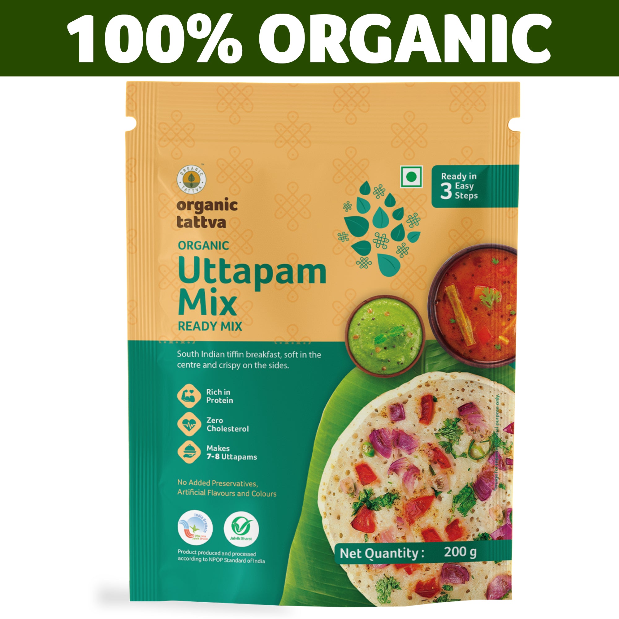 Organic Tattva Organic Uttapam Ready Mix