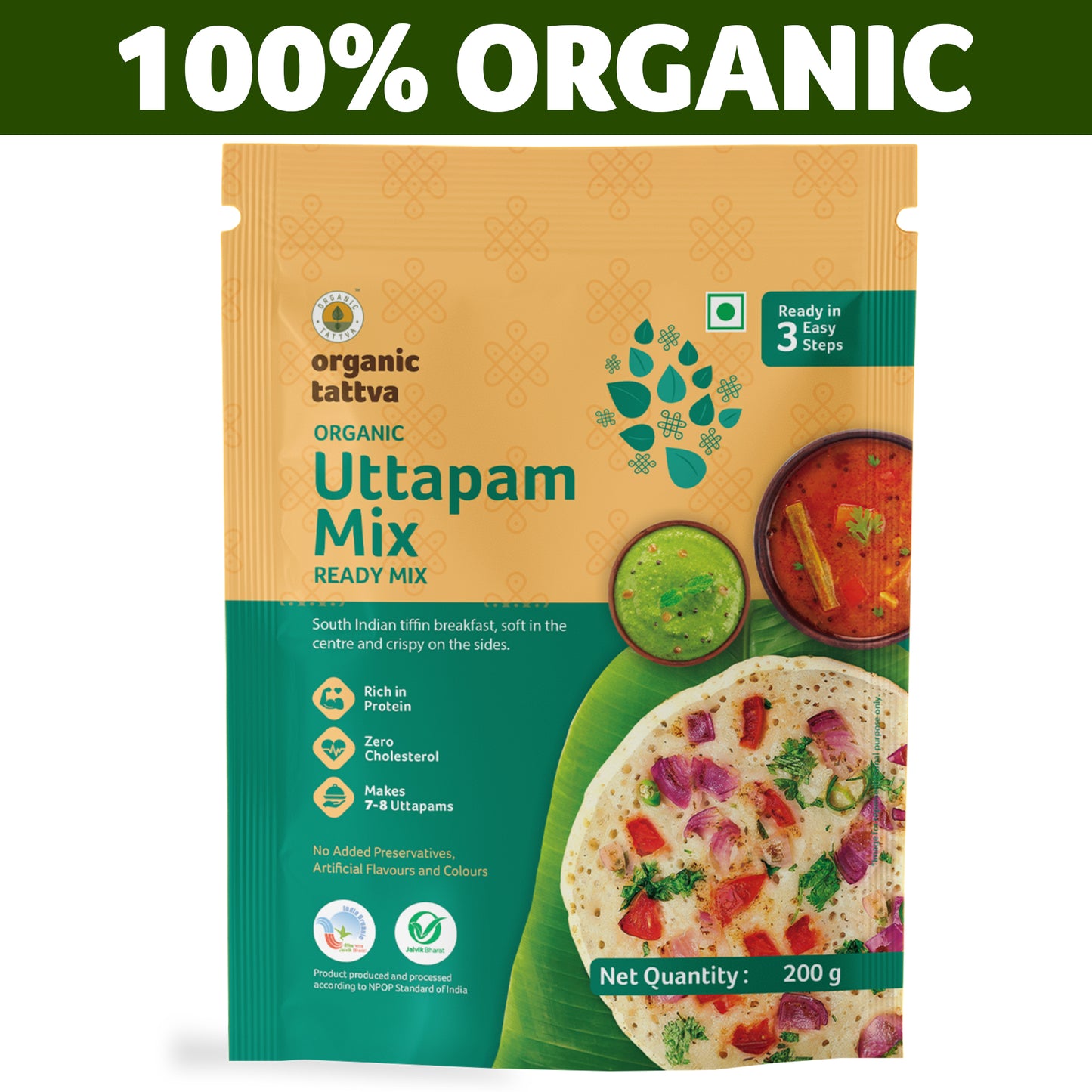 Organic Tattva Organic Uttapam Ready Mix