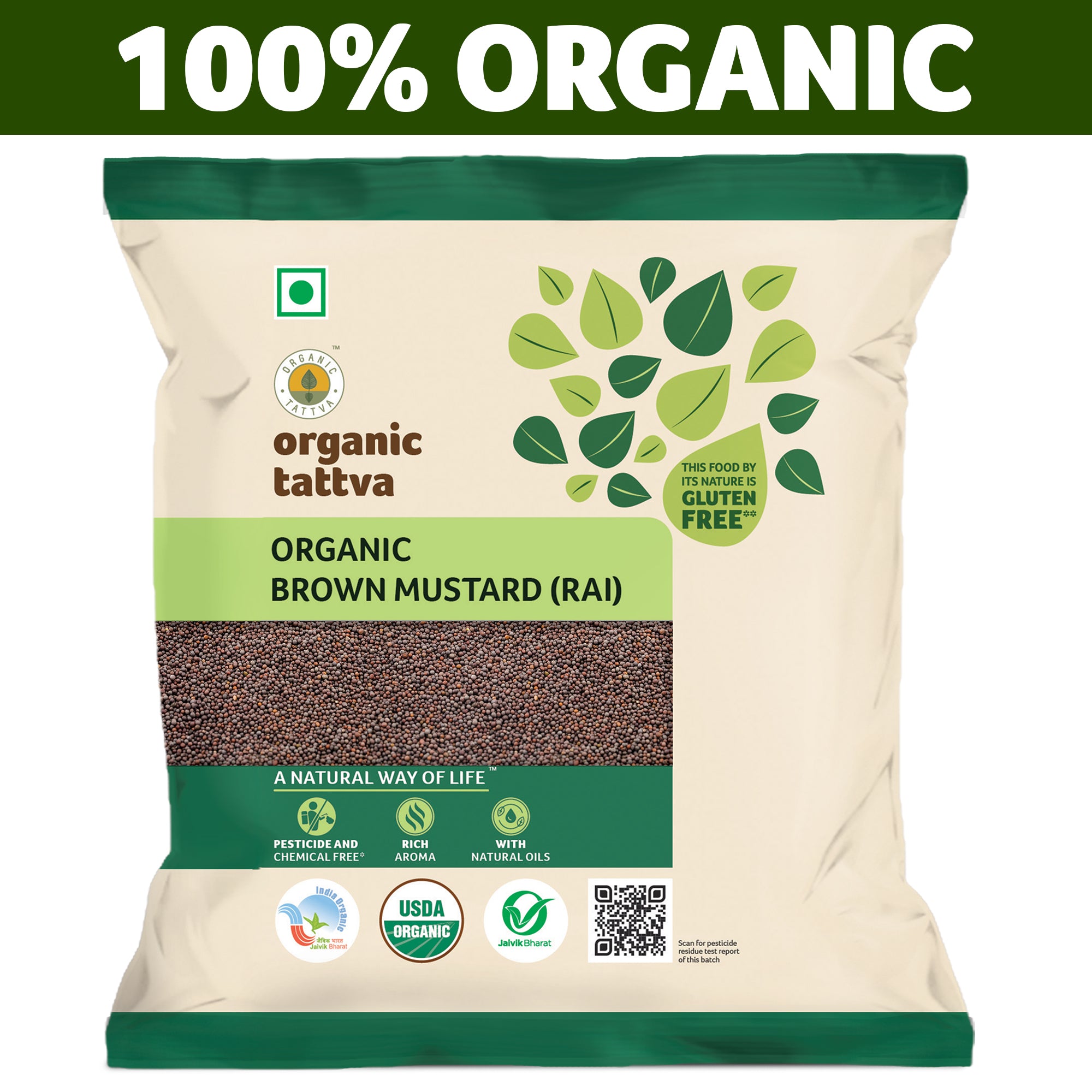 Organic Tattva Organic Brown Mustard (Rai)