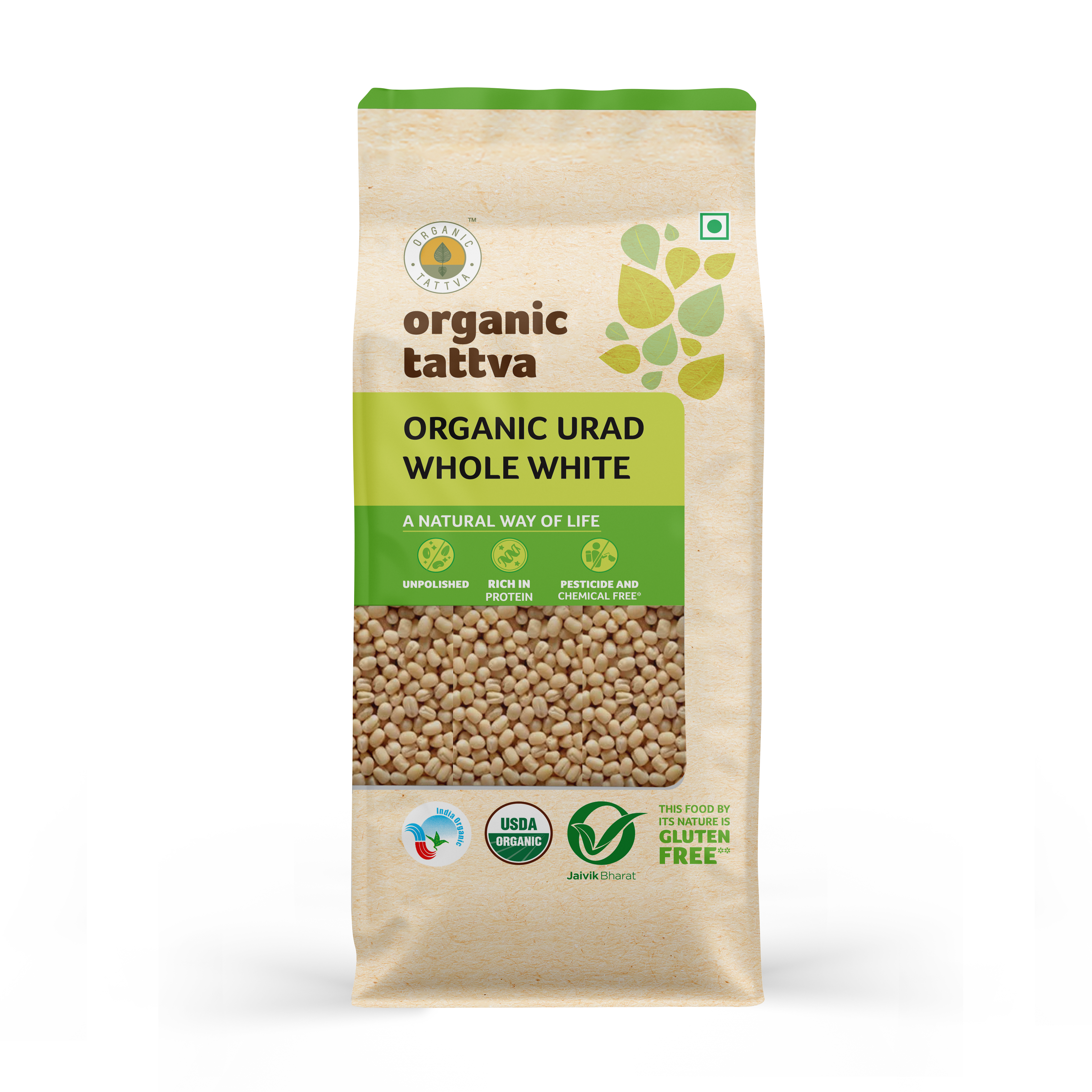 Organic Tattva Organic Urad Dal Whole White
