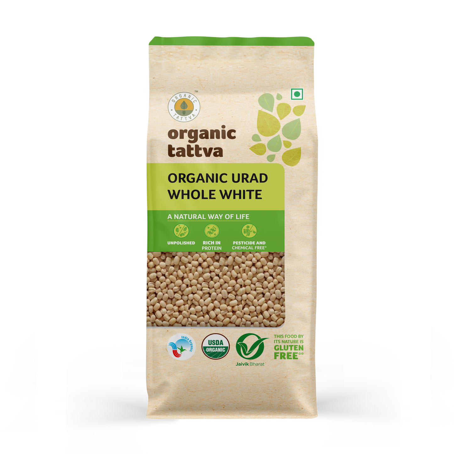 Organic Tattva Organic Urad Dal Whole White