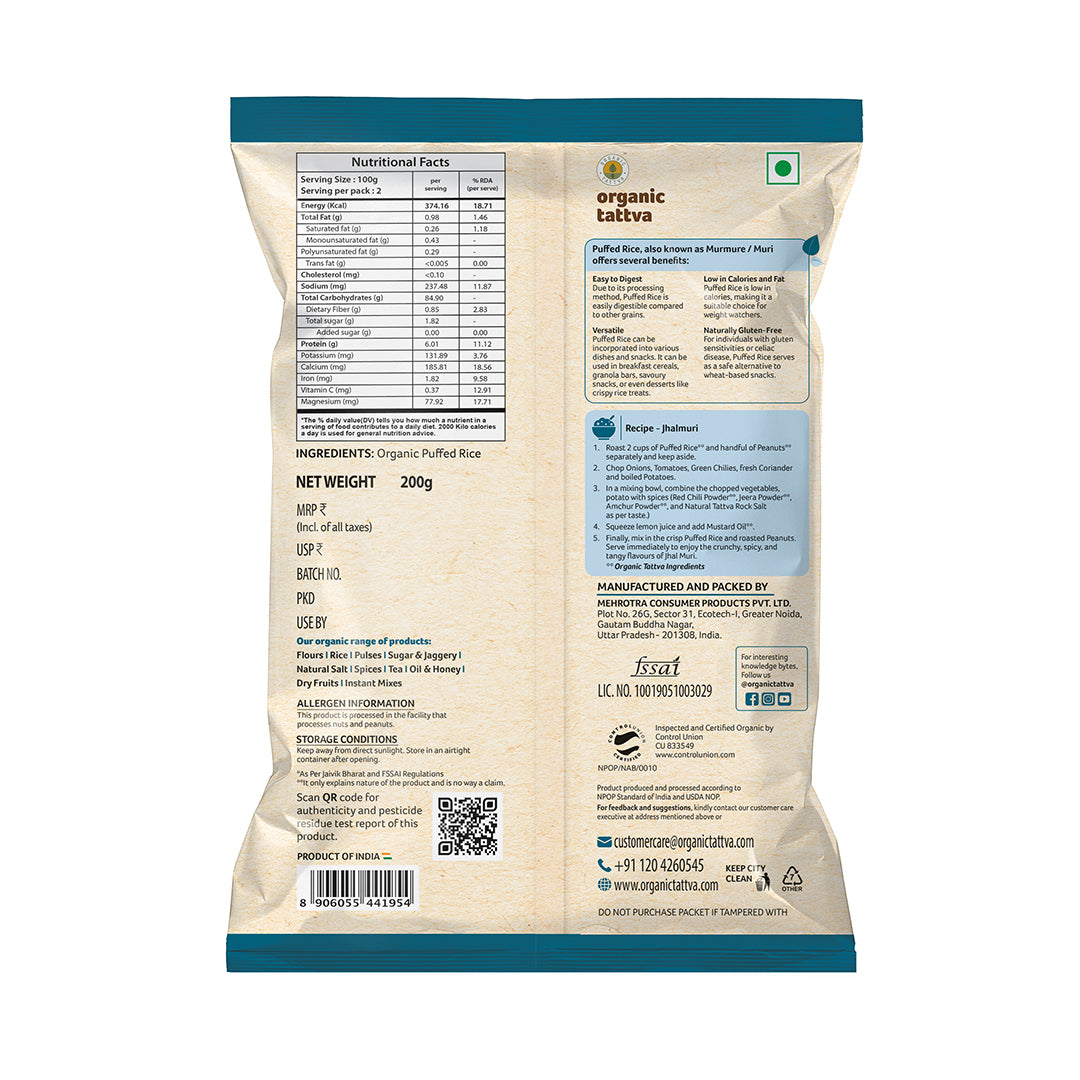 Organic Tattva Organic Puffed Rice