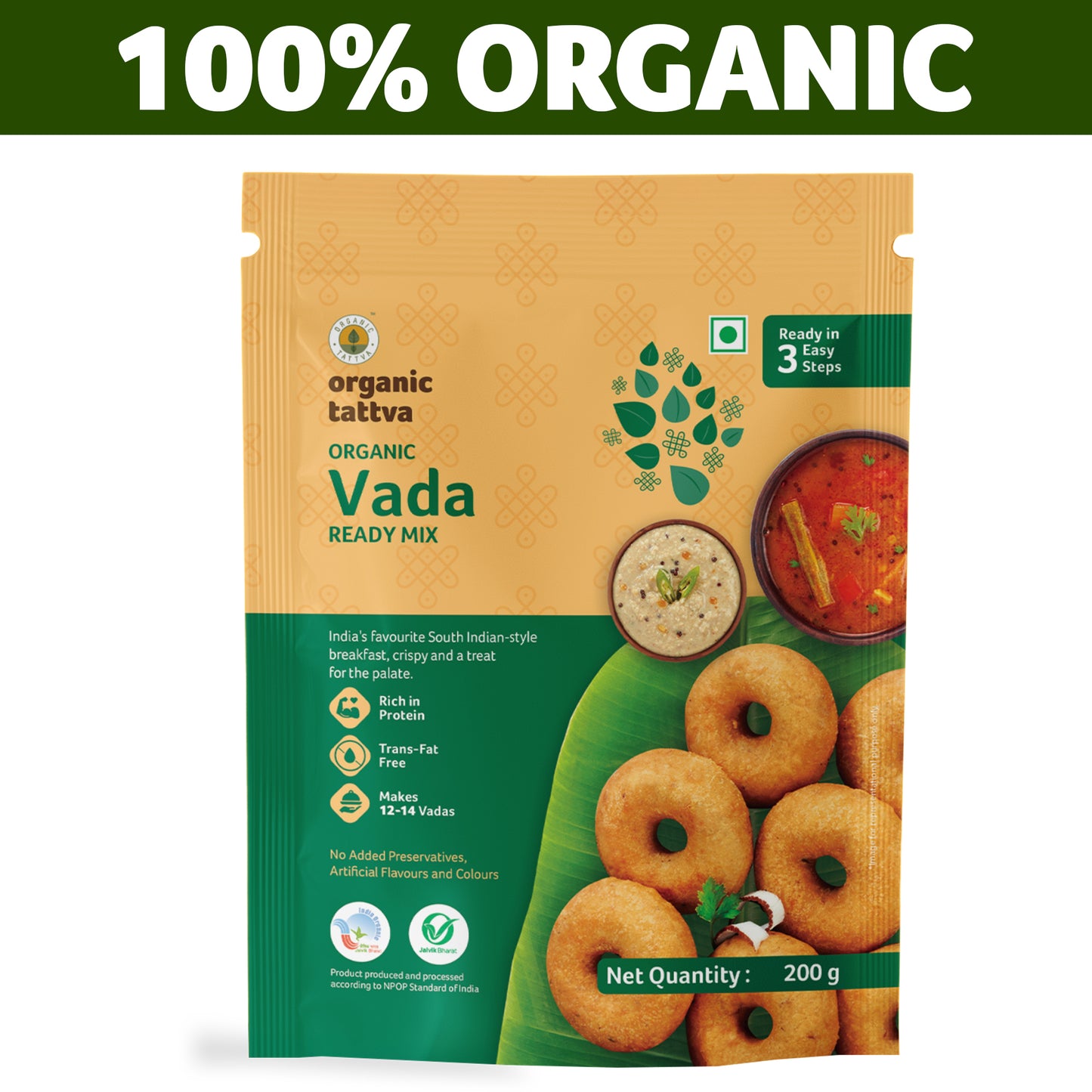 Organic Tattva Organic Vada Ready Mix