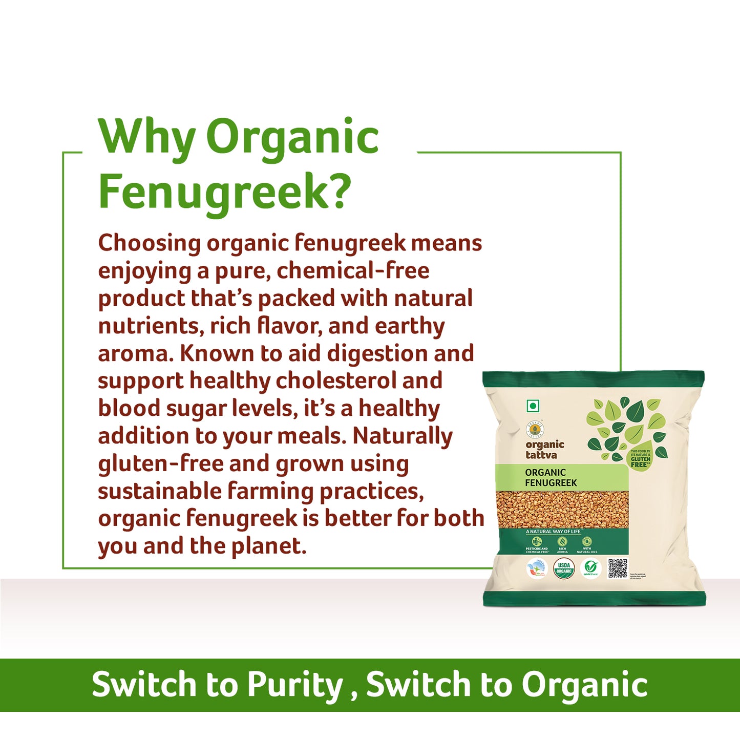 Organic Tattva Organic Fenugreek