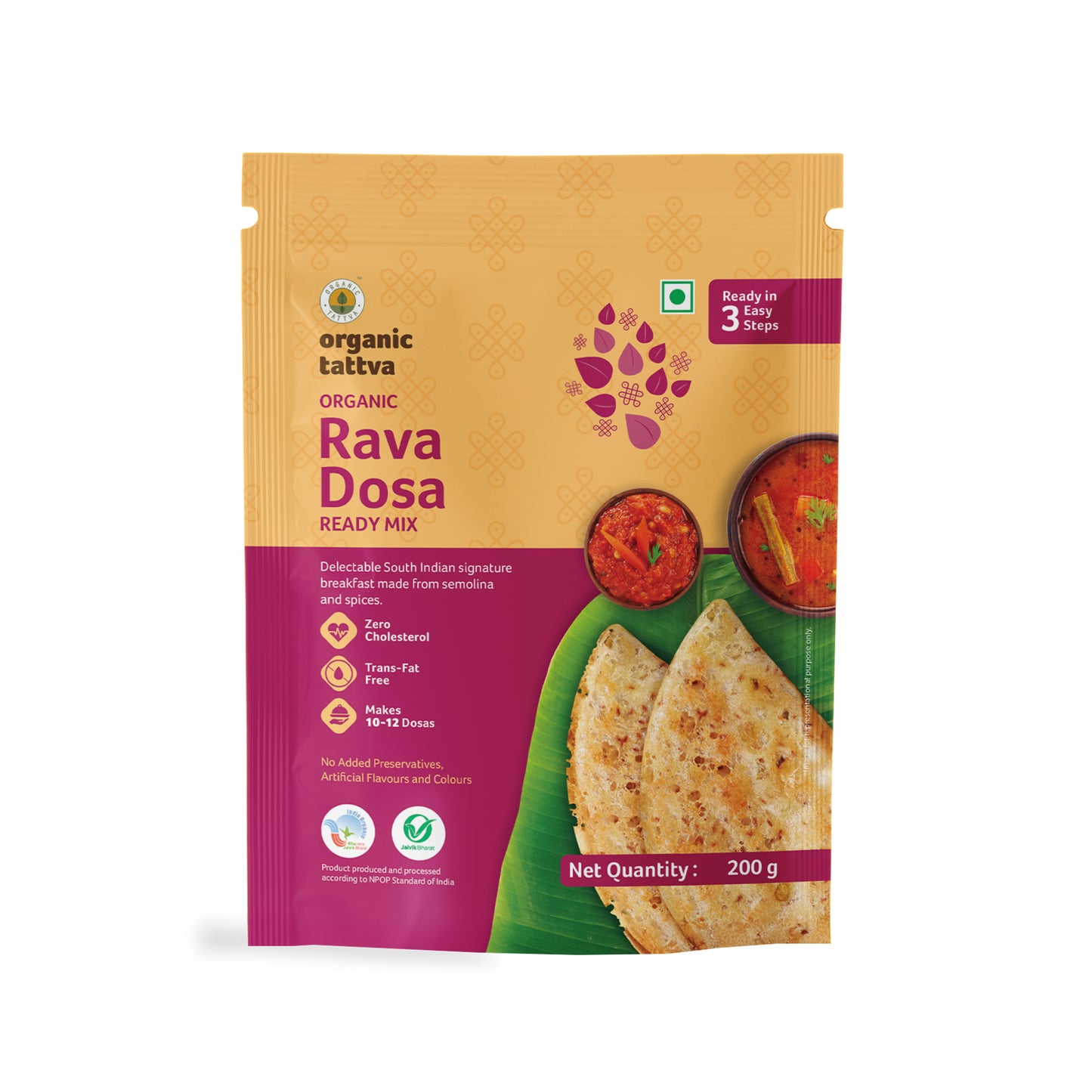 Organic Tattva Organic Rava Dosa Ready Mix