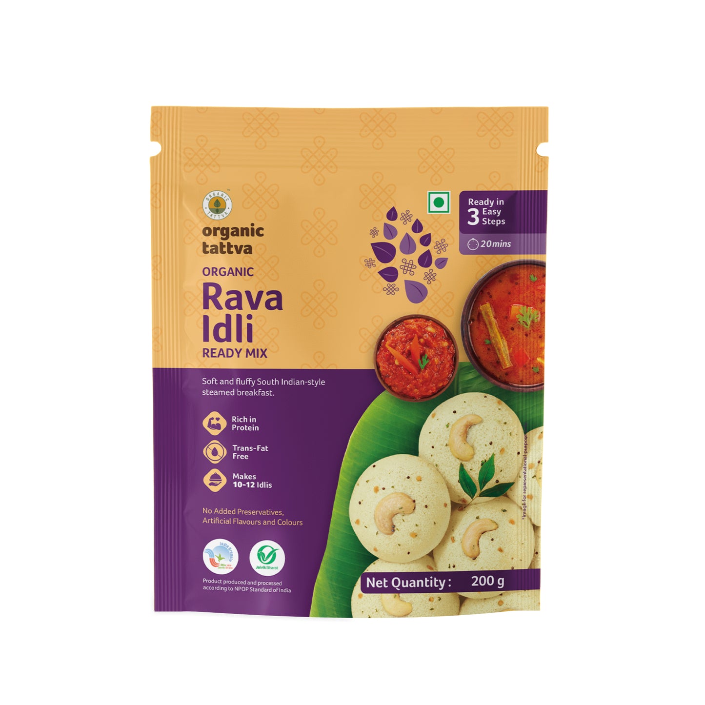 Organic Tattva Organic Rava Idli Ready Mix