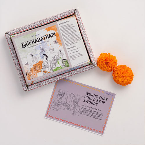 Suprabhatam Vol. 1 by Chittam| Daily Story Cards & Reflection Activities for Kids | Ages 8+