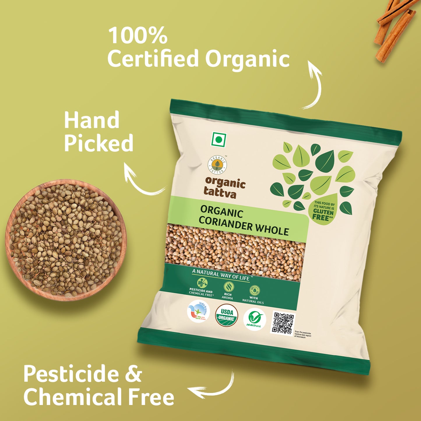 Organic Tattva Organic Coriander Whole